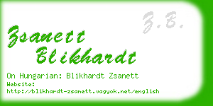 zsanett blikhardt business card